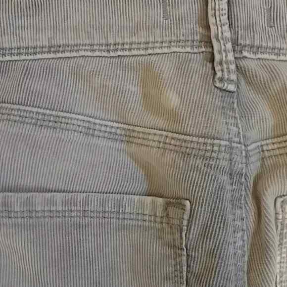 Free people bleachy corduroy pants in size 24. Gray Ankle Length Skinny - Picture 3 of 6